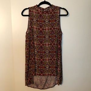 Elodie Patterned Sleeveless Top